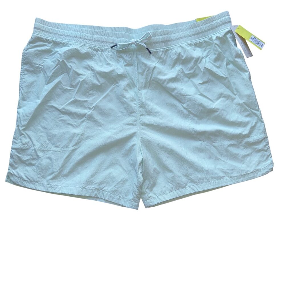 All In Motion Mint Volley Shorts Nylon/Polyester w/ Lined Drawstring Mens Sz XXL